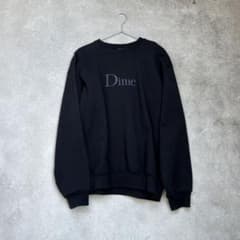 DIME スウェット　トレーナー　ブラック 刺繍ロゴのサムネイル