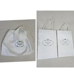 PRADA 紙袋2枚と巾着袋2枚の計4枚セット - メルカリ