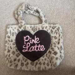 Pink Latte ヒョウ柄 ファー トートバッグのサムネイル