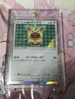 ポケモンカード引退品 ポンチョを着たイーブイ プロモ 142/SM-P - メルカリ