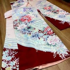 可憐さ№1&レア&極美品【成人式 正絹 和装 着物 振袖 留袖 和装 訪問着