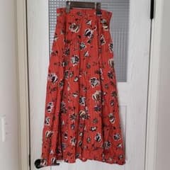 花柄 ロングスカートのサムネイル