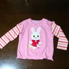 今夜限定お値下げ❤ミキハウス 重ね着風 長袖Tシャツ❤のサムネイル