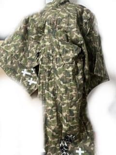 カ*キ様 大衆演劇 迷彩柄 スカル柄 着物 メンズ 浴衣　舞台　コスプレのサムネイル