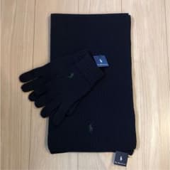 【新品未使用】ポロラルフローレン マフラー&手袋セットのサムネイル