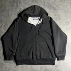 80s 90s 黒 ダブルフェイス 短丈 ジップパーカー ビンテージ 裏サーマル 90s Premier サーマル ジップフーディ ダブルフェイス black - メルカリ