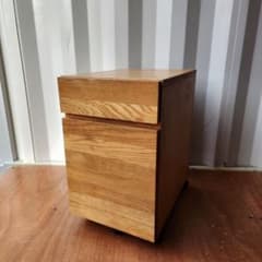 廃盤モデル 無印良品 木製 デスクキャビネット オーク材 - メルカリ