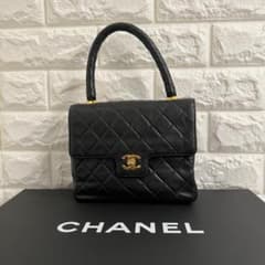 【超美品】シャネル ラムスキン ケリー マトラッセハンドバッグ #104のサムネイル
