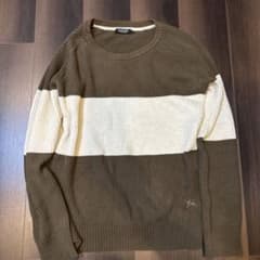 BURBERRY BLACK LABEL ニット カーキ ホワイトのサムネイル