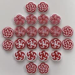 777.【匿名配送】絹巻水引 紅白 梅結び24個 - メルカリ