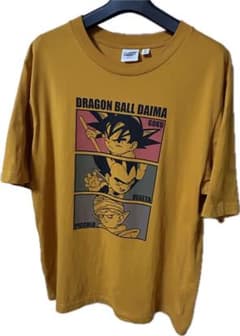 *님 DRAGON BALL DAIMA T셔츠 머스타드 옐로우 GU
