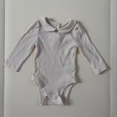 baby GAP / リブ長袖ロンパース / ホワイトのサムネイル