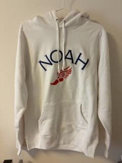 NOAH ホワイト フード付きプルオーバー M - メルカリ