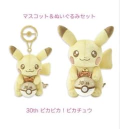 30th ピカピカ！ピカチュウ マスコット＆ぬいぐるみセット - メルカリ