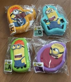 happy 복권 미니언즈 피버 실리콘 파우치 4점