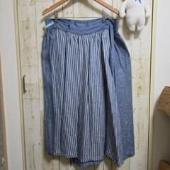 美品　スタジオクリップ　リネン　巻きスカートのサムネイル