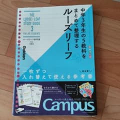 ルーズリーフ参考書 中3 5教科 中学3年生の5教科をまとめて整理するルーズリ…のサムネイル