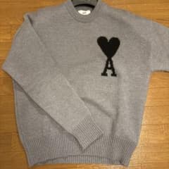 ami amiparisアミ　アミパリ　グレー ニットセーター　正規購入品のサムネイル