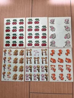 【バラ売り不可】内藤ルネ　マイペットシール　ミドリのサムネイル