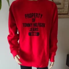 値下げ☆TOMMY HILFIGER赤スウェットのサムネイル