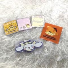 폼 폼 푸딩 미니 메모장 ,30주년 기념 스티커와 키 홀더 세트