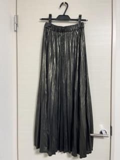 JEANASIS グリッタープリーツロングスカート　ブロンズのサムネイル