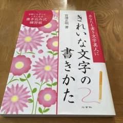 きれいな文字の書きかた : あなたも書き文字美人に : 書き込み式練習帳のサムネイル