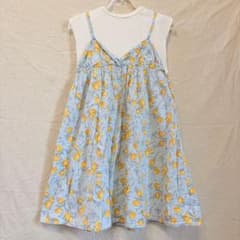 apres les cours レモン柄 キャミソールワンピース 重ね着風のサムネイル
