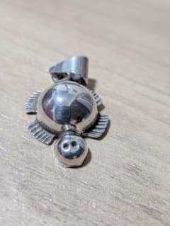Vintage Mexico 925 シルバー タートル ペンダントトップのサムネイル