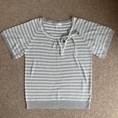 a.v.v standard ボーダー 半袖 ニット リボンのサムネイル