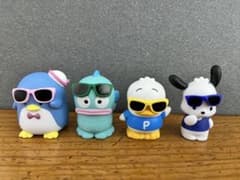 ガチャガチャ　4体セット タキシードサム ハンギョドン ペックル ポチャッコのサムネイル