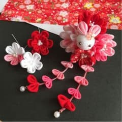 うさち✳︎様専用 つまみ細工 七五三髪飾りのサムネイル
