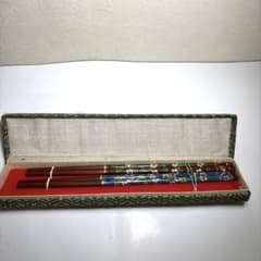 七宝焼　箸　ハシ　箸セット中国土産　2本セットのサムネイル