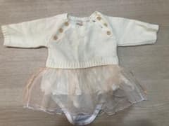 プティマイン　ニットロンパース　80センチのサムネイル