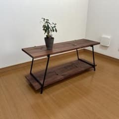 アイアンローテーブル　アイアンシェルフ　ローボード　什器　テキーラレッグ　板付 アイアンローテーブル アイアンシェルフ ローボード 什器 テキーラ