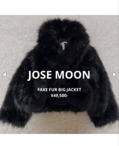 JOSE MOON FAKE FUR BIG JACKET BLACK ファー jose moon Fake Fur Big Jacket - メルカリ