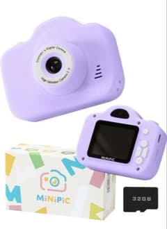 MiNiPiC パープル キッズカメラのサムネイル