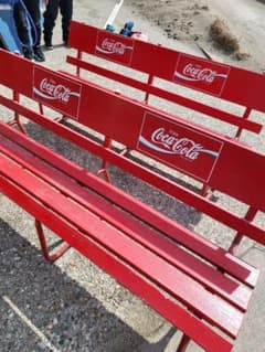 コカ・コーラ(木製)ベンチ ケース付(１台) コカ・コーラ(木製)ベンチ ケース付(1台)