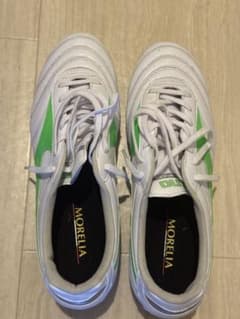 【超美品9/13まで】Mizuno モレリアPro 26cm ホワイト/グリーンのサムネイル