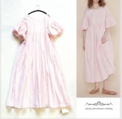 未使用品＊ Sea Room lynn コットンギャザーパフスリーブドレスのサムネイル