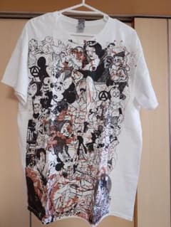 SICARIOCARTELキャラクター総柄プリントTシャツ ホワイト Lサイズのサムネイル