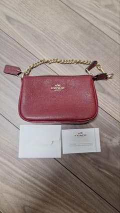 COACH コーチ 53193 ロゴ アクセサリーポーチ レザー レディースのサムネイル