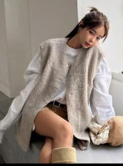 テディベスト ボア ライトグレー XL Dazyのサムネイル