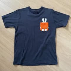 S　graniph miffy　綿100％　半袖　Tシャツ　デザイン 紺のサムネイル