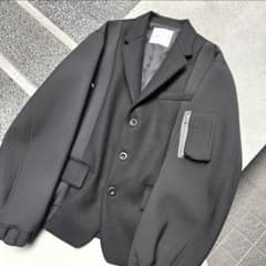 sacai 25AW Wool melton jacket size2 - メルカリ