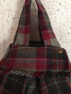ウール製手提げ　ハンドメイド