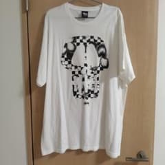 Stussy Tシャツ スカル ハイビスカス柄 ホワイト XLのサムネイル