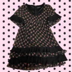 90s 00s 森ガール フェアリーコア 姫系 総レース チュニック fairy 平成森ガールcoquetteフェアリーグランジチュニックレースフリル花柄姫