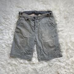 ラルフローレン ヒッコリー ペイント加工 ショートパンツ シンチバック 32 ラルフローレン ヒッコリー ペイント加工 ショートパンツ シンチバック