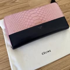 セリーヌ　バイカラー　長財布　パイソンのサムネイル